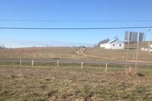 Field, building, road